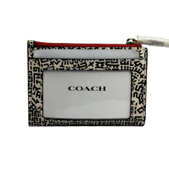 Coach Disney Mickey Mouse X Keith Haring Mini Skinny Id Case - Picture 2 of 6